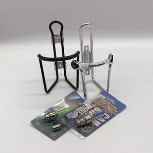 BICYCLE BOTTLE HOLDER AND WHEEL LIGHTS